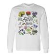 Vintage Botanical Save The Bees Long Sleeve T-Shirt Gifts ideas