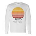 Vintage Never Forget Pluto Retro Astronomy Space Langarmshirts Geschenkideen