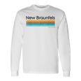 Vintage New Braunfels Tx Texas Usa Retro Long Sleeve T-Shirt Gifts ideas