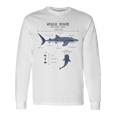 Whale Shark Anatomy Herren Damen Kinder Walhai Langarmshirts Geschenkideen