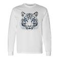 White Tiger Blue Eyes Wild Cat Animal Long Sleeve T-Shirt Gifts ideas