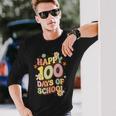 100Th Days Of School Happy 100 Days Of School Long Sleeve T-Shirt Gifts for Him