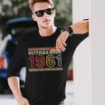 1961 VintageBirthday Retro Style Long Sleeve T-Shirt Gifts for Him