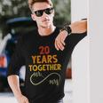 20 Años Juntos Sr & Señora Pareja Coincidencia 20 Aniversario Camiseta de manga larga Regalos para él