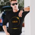 2024 Total Solar Eclipse America Totality April 8 2024 Long Sleeve T-Shirt Gifts for Him