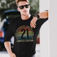 21 Year Old Limited Edition Vintage 21St Birthday Long Sleeve T-Shirt Gifts for Him
