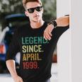 25 Years Old Legend Since April 1999 25Th Birthday Long Sleeve T-Shirt Gifts for Him