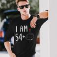I Am 54 Plus 1 Middle Finger For A 55Th Birthday For Women Long Sleeve T-Shirt Gifts for Him