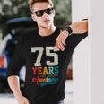 75Th Birthday Vintage Retro 75 Years Of Being Awesome Long Sleeve T-Shirt Gifts for Him