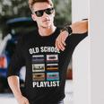 80Er 90Er Mixtape Playlist Kassette Oldschool Langarmshirts Geschenke für Ihn