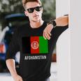 Afghanistan Afghan Flag Langarmshirts Geschenke für Ihn