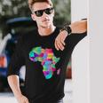 Africa Map With Boundaries And Countries Names Long Sleeve T-Shirt Gifts for Him