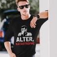 “Alter Katastrophe” Vintage Retro Langarmshirts Geschenke für Ihn