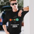 America Totality Total Solar Eclipse 40824 Usa Map 2024 Long Sleeve T-Shirt Gifts for Him
