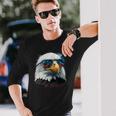 American Bald Eagle Usa Flag 4Th Of July Eagle Usa Long Sleeve T-Shirt Gifts for Him