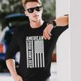 American Pride Runs Deep I Usa Flag Long Sleeve T-Shirt Gifts for Him
