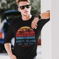 Amity Island Surf 1974 Surf Shop Sunset Surfing Vintage Long Sleeve T-Shirt Gifts for Him