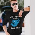 Animal Sólo Un Chico Que Ama Los Axolotls Salamandra Ajolote Camiseta de manga larga Regalos para él