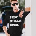 Arabic Uncle Best Khalo Uncle Ever Long Sleeve T-Shirt Gifts for Him
