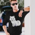 Arctic Fox Artic Animals Cute Artic Fox Lover Pajamas Long Sleeve T-Shirt Gifts for Him