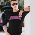 Auburn California Ca Vintage Sports Pink Long Sleeve T-Shirt Gifts for Him