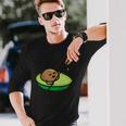 Avokanu Canoe Canoe Avocado Kayak Paddle Langarmshirts Geschenke für Ihn