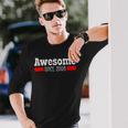 Awesome Since 2008 14 Years Old 14Th Birthday Vintage Long Sleeve T-Shirt Gifts for Him