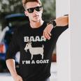 Baa I'm A Goat Costume Animal Goat Long Sleeve T-Shirt Gifts for Him