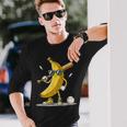 Banana Playing Baseball Baseball Game Lover Humorous Long Sleeve T-Shirt Gifts for Him