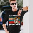 Best Beagle Dad Ever Best Beagle Dogs Dadintage Langarmshirts Geschenke für Ihn