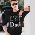 Best Cat Dad Ever Cat Lover Father's Day Long Sleeve T-Shirt Gifts for Him