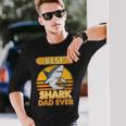 Best Shark Dad Ever Hai Papaatertag Haie Langarmshirts Geschenke für Ihn