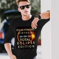 Birthday Solar Eclipse 2024 April Birthday Long Sleeve T-Shirt Gifts for Him