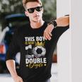 This Boy Now 10 Double Digits Soccer 10 Years Old Birthday Long Sleeve T-Shirt Gifts for Him