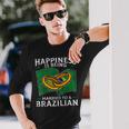 Brazilian Marriage Brazil Married Flag Wedded Culture Long Sleeve T-Shirt Gifts for Him