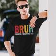 Bruh Formerly Known As Dad Dad Father's Day Retro Long Sleeve T-Shirt Gifts for Him