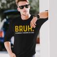 Bruh Formerly Known As Dad Vintage Father's Day Men Long Sleeve T-Shirt Gifts for Him