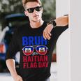 Bruh It's Haitian Flag Day Haiti Flag Boys Toddler Long Sleeve T-Shirt Gifts for Him