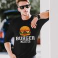 Burger Meister Bürgermeister Bbq Grill Chef Langarmshirts Geschenke für Ihn