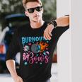 Burnouts Or Bows Gender Reveal Party Ideas Baby Announcement Long Sleeve T-Shirt Gifts for Him