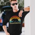 California Retro Vintage Bear Flag 70S Langarmshirts Geschenke für Ihn