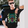 Cannabis Tiki Mask Hawaiian Totem Smoke Weed Hemp Idea Long Sleeve T-Shirt Gifts for Him