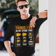 Ce Que Je Fais Pendant Mon Temps Libre Parmesan T-shirt à manches longues Cadeaux pour lui