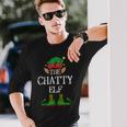 Chatty Elf Family Matching Christmas Pajama Pj Long Sleeve T-Shirt Gifts for Him