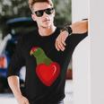 Cherry Headed Conure Parrot Heart Pocket Long Sleeve T-Shirt Gifts for Him