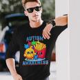Chicken Nugget And French Fries Autism Awareness Long Sleeve T-Shirt Gifts for Him