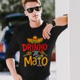 Cinco De Mayo Drinko De Mayo Mexican Fiesta Drinking Outfit Long Sleeve T-Shirt Gifts for Him