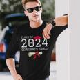 Class Of 2024 Congrats Grad Congratulations Graduate Senior Long Sleeve T-Shirt Gifts for Him