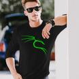 Cool Hacker Nerd Kali Linux Dragon Langarmshirts Geschenke für Ihn