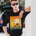 Cool Ocean Scene Beach Surf Long Sleeve T-Shirt Gifts for Him